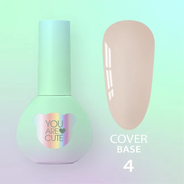 BASE COVER 4 YouAreCute 5ml - Base rinforzo unghie beige chiaro