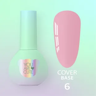 BASE COVER 6 YouAreCute 5ml - Base colorata per rinforzo unghie