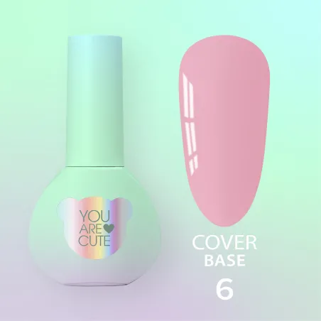 BASE COVER 6 YouAreCute 5ml - Base colorata per rinforzo unghie