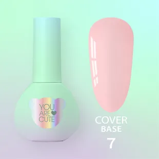 BASE COVER 7 YouAreCute 5ml - Base colorata per rinforzo unghie