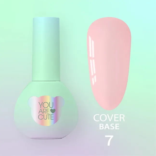 BASE COVER 7 YouAreCute 5ml - Base colorata per rinforzo unghie