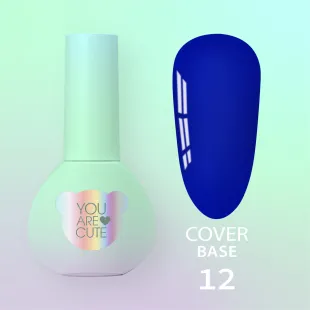 BASE COVER 12 YouAreCute 5ml - Base soak-off colorata blu