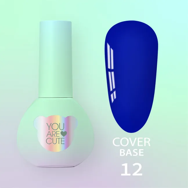 BASE COVER 12 YouAreCute 5ml - Base soak-off colorata blu