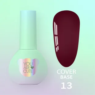 BASE COVER 13 YouAreCute 5ml - Base soak-off colorata rougenoir