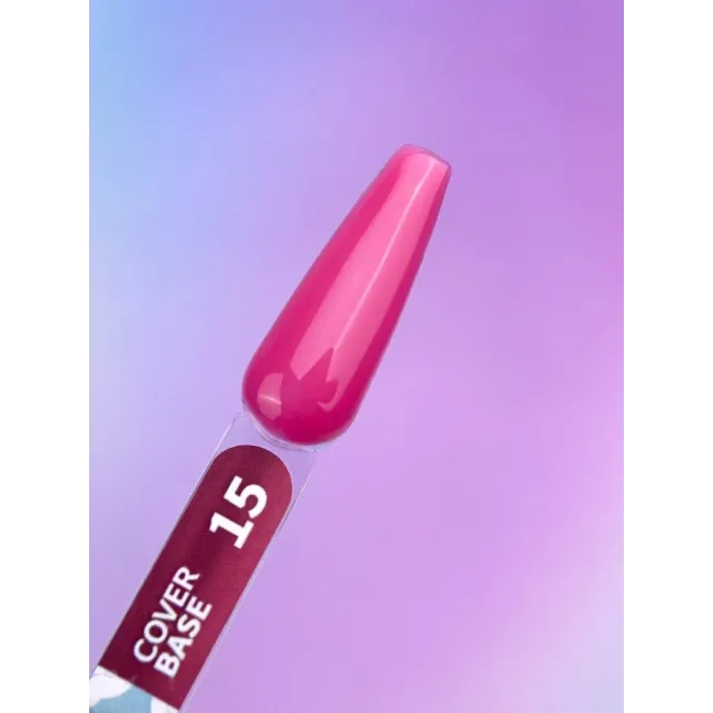 BASE COVER 15 YouAreCute 5ml - Base soak-off colorata rosa scuro