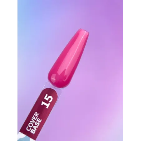 BASE COVER 15 YouAreCute 5ml - Base soak-off colorata rosa scuro