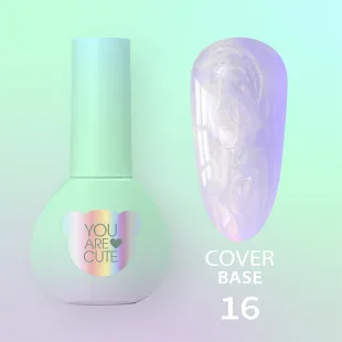 BASE COVER 16 YouAreCute 5ml - Base soak-off blu perla