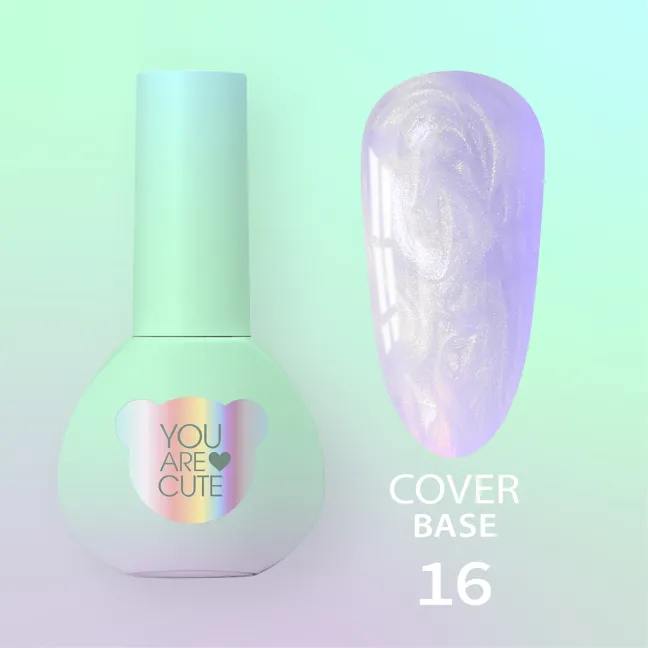 BASE COVER 16 YouAreCute 5ml - Base soak-off blu perla