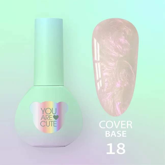 BASE COVER 18 YouAreCute 5ml - Base soak-off rosa perla