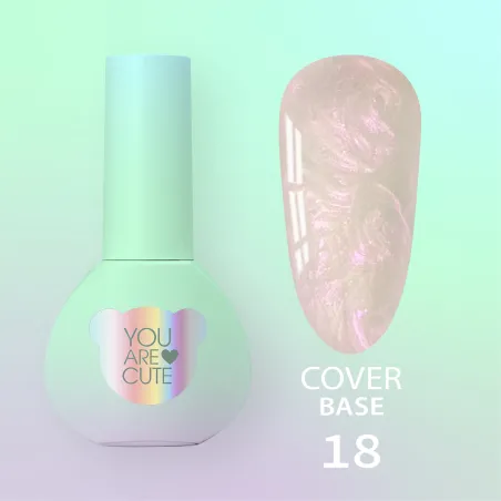 BASE COVER 18 YouAreCute 5ml - Base soak-off rosa perla