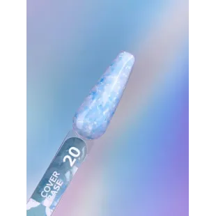 BASE COVER 20 YouAreCute 5ml - Base soak-off flakes azzurri 2
