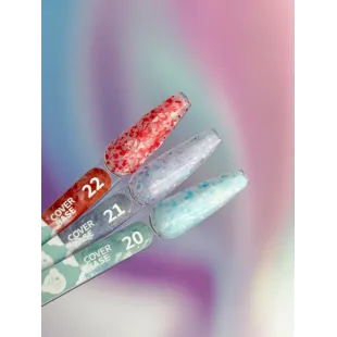 BASE COVER 21 YouAreCute 5ml - Base soak-off flakes viola 2