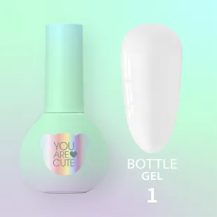 BOTTLE GEL 1 YouAreCute 5ml – Acrygel liquido bianco builder per Rinforzo e allungamento