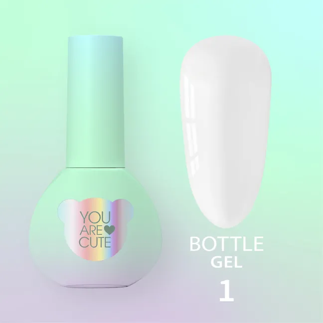 BOTTLE GEL 1 YouAreCute 5ml – Acrygel liquido bianco builder per Rinforzo e allungamento
