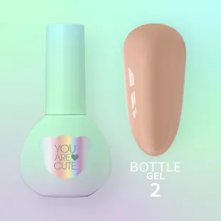 BOTTLE GEL 2 YouAreCute 5ml – Acrygel liquido beige builder per Rinforzo e allungamento