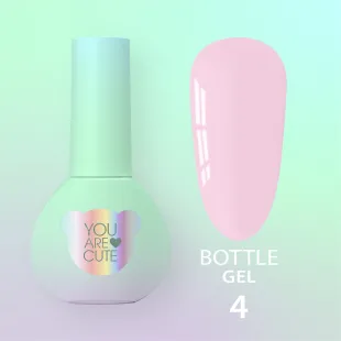 BOTTLE GEL 4 YouAreCute 5ml – Acrygel liquido rosa chiaro builder per Rinforzo e allungamento