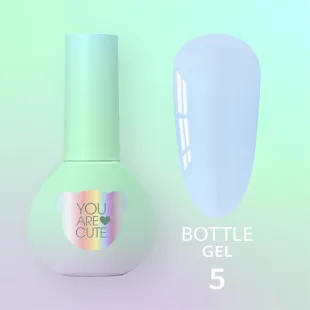 BOTTLE GEL 5 YouAreCute 5ml – Acrygel liquido bianco lattiginoso builder per Rinforzo e allungamento