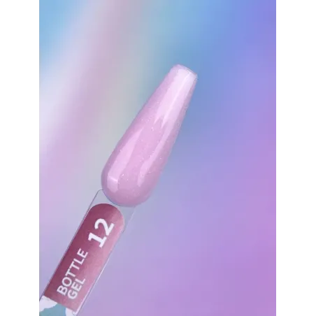 BOTTLE GEL 11 YouAreCute 5ml – Acrygel liquido rosa glitter builder per Rinforzo e allungamento