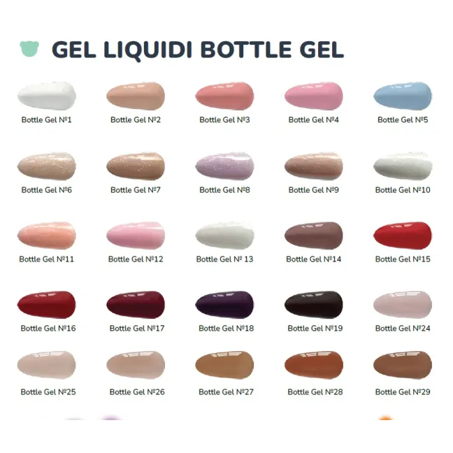 BOTTLE GEL 14 YouAreCute 5ml – Acrygel liquido marrone builder per Rinforzo e allungamento