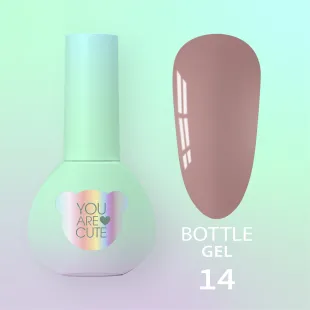 BOTTLE GEL 14 YouAreCute 5ml – Acrygel liquido marrone builder per Rinforzo e allungamento