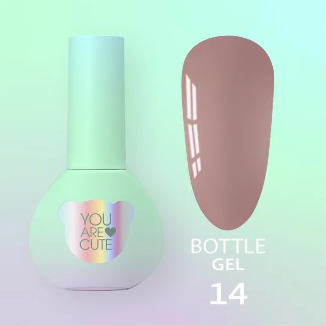BOTTLE GEL 14 YouAreCute 5ml – Acrygel liquido marrone builder per Rinforzo e allungamento