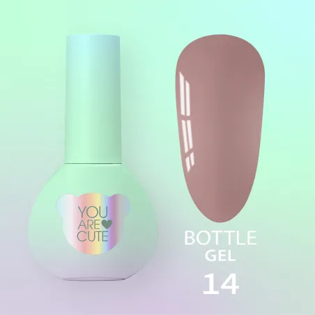 BOTTLE GEL 14 YouAreCute 5ml – Acrygel liquido marrone builder per Rinforzo e allungamento