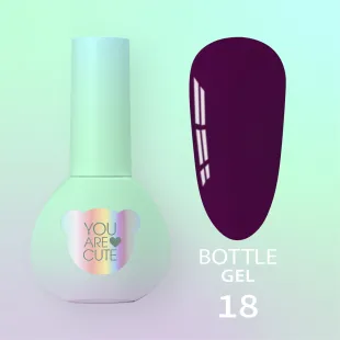 BOTTLE GEL 18 YouAreCute 5ml – Acrygel liquido rougenoir builder per Rinforzo e allungamento