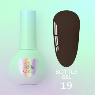BOTTLE GEL 19 YouAreCute 5ml – Acrygel liquido marrone builder per Rinforzo e allungamento