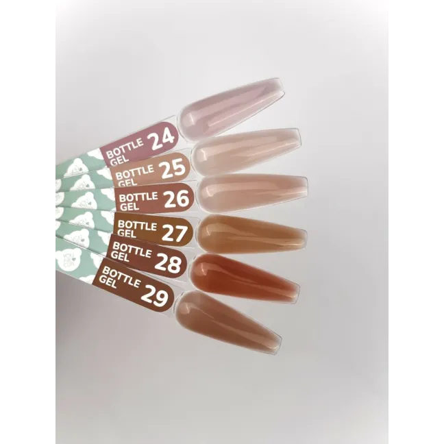 BOTTLE GEL 29 YouAreCute 5ml – Acrygel liquido marrone builder per Rinforzo e allungamento
