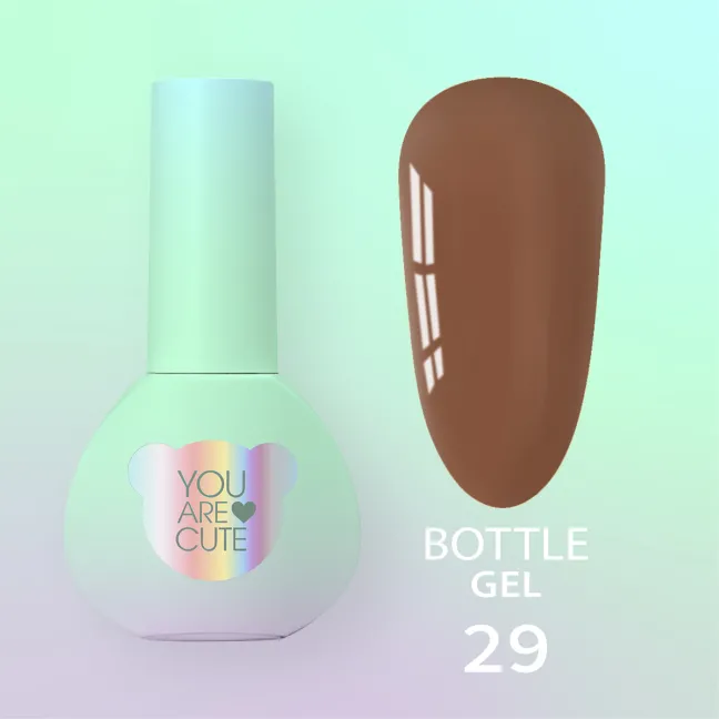 BOTTLE GEL 29 YouAreCute 5ml – Acrygel liquido marrone builder per Rinforzo e allungamento