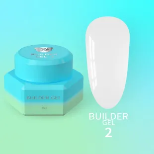 BUILDER Gel 2 YouAreCute 15ml – Gel Costruttore self leveling bianco per ricostruzione unghie