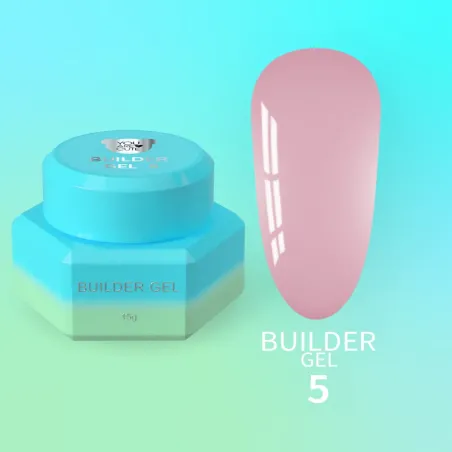 BUILDER Gel 5 YouAreCute 15ml – Gel Costruttore self leveling rosa scuro per ricostruzione unghie