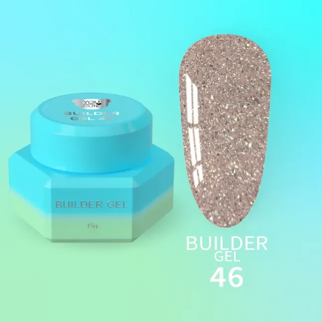 BUILDER Gel 46 YouAreCute 15ml – Gel Costruttore self leveling beige flashunghie