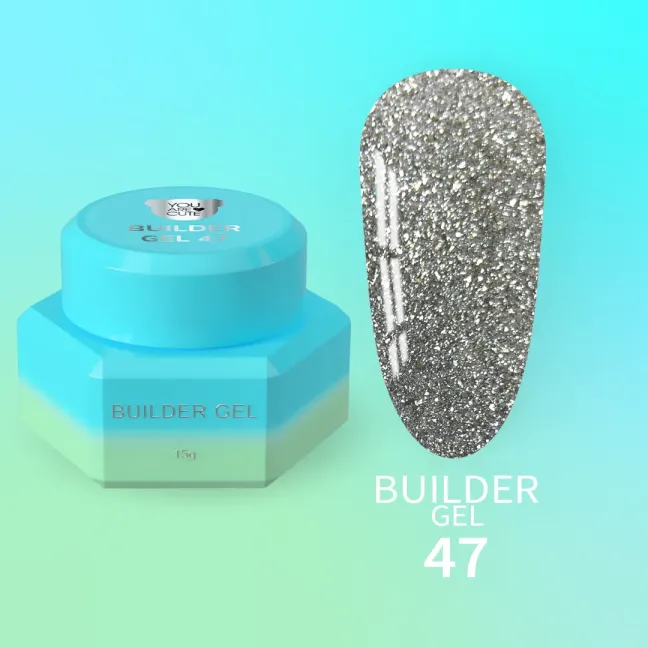 BUILDER Gel 47 YouAreCute 15ml – Gel Costruttore self leveling nero flashunghie