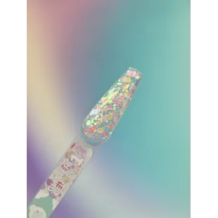 GLITTER GEL 1 YouAreCute 5ml – Gel decorativo argento glitter per nailart 2