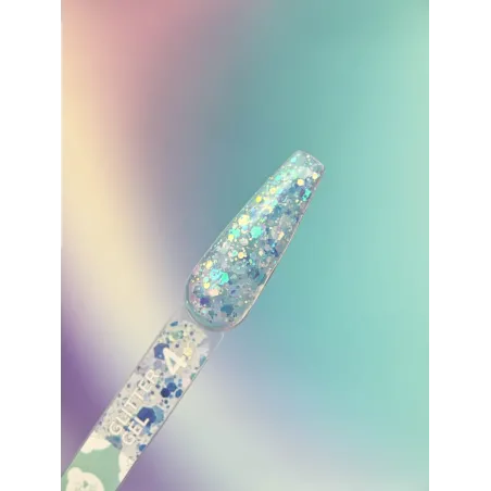 GLITTER GEL 4 YouAreCute 5ml – Gel decorativo blu glitter per nailart