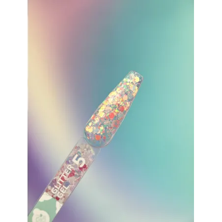 GLITTER GEL 5 YouAreCute 5ml – Gel decorativo arancio glitter per nailart