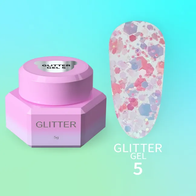 GLITTER GEL 5 YouAreCute 5ml – Gel decorativo arancio glitter per nailart