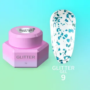 GLITTER GEL 9 YouAreCute 5ml – Gel decorativo fiori blu per nailart