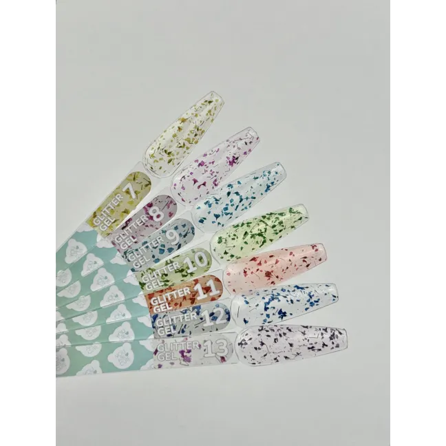 GLITTER GEL 11 YouAreCute 5ml – Gel decorativo fiori rossi per nailart
