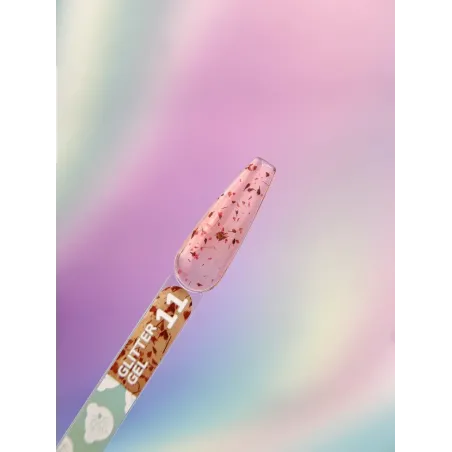 GLITTER GEL 11 YouAreCute 5ml – Gel decorativo fiori rossi per nailart