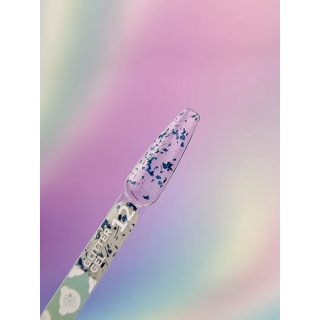 GLITTER GEL 12 YouAreCute 5ml – Gel decorativo fiori azzurri per nailart
