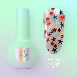 TOP BE MY STAR Youarecute 5ml– Finish sigillante con stelle multicolore senza dispersione