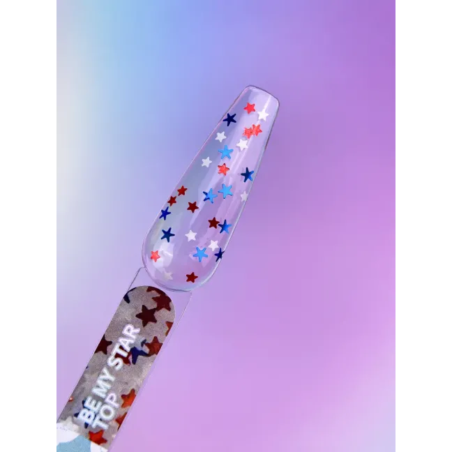 TOP BE MY STAR Youarecute 5ml– Finish sigillante con stelle multicolore senza dispersione