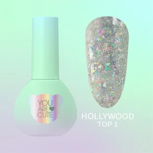 TOP HOLLYWOOD 1 Youarecute 5ml– Finish sigillante Flakes flashing senza dispersione