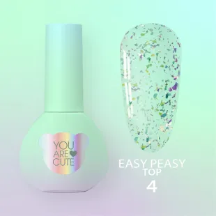 TOP EASY PEASY 4 Youarecute 5ml– Finish sigillante flakes camaleontici senza dispersione