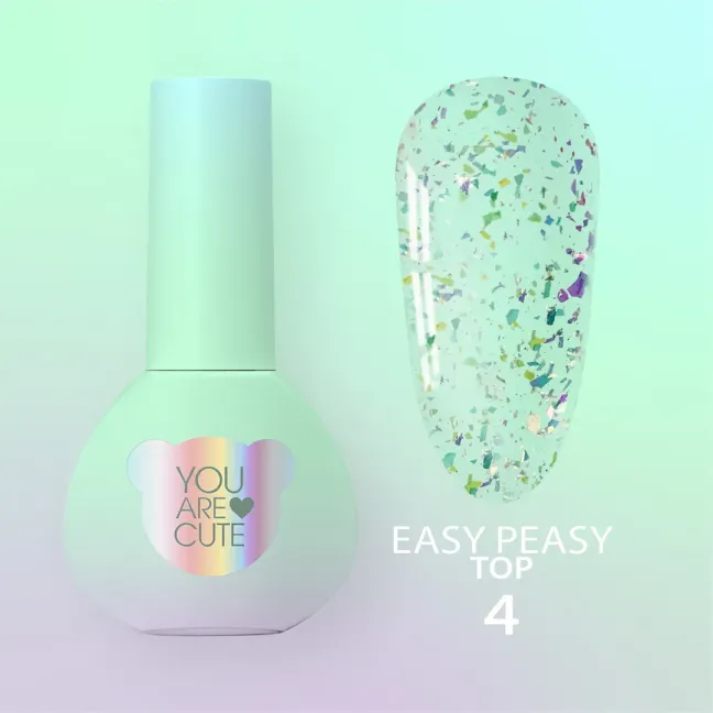 TOP EASY PEASY 4 Youarecute 5ml– Finish sigillante flakes camaleontici senza dispersione