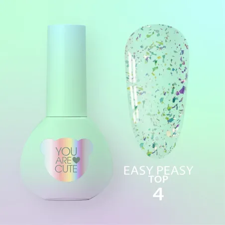 TOP EASY PEASY 4 Youarecute 5ml– Finish sigillante flakes camaleontici senza dispersione