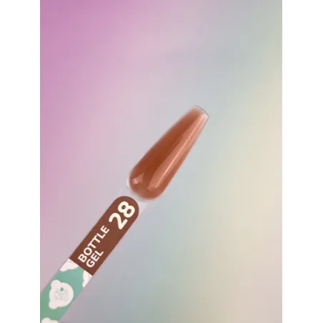 BOTTLE GEL 28 YouAreCute 15ml – Acrygel liquido marrone builder per Rinforzo e allungamento