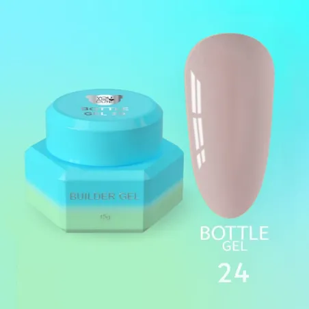 BOTTLE GEL 24 YouAreCute 15ml – Acrygel liquido nude builder per Rinforzo e allungamento